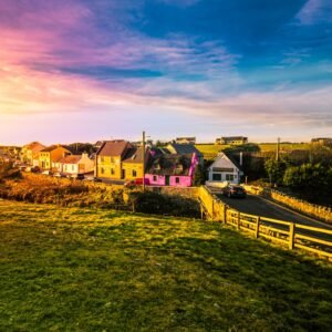 houses near hills